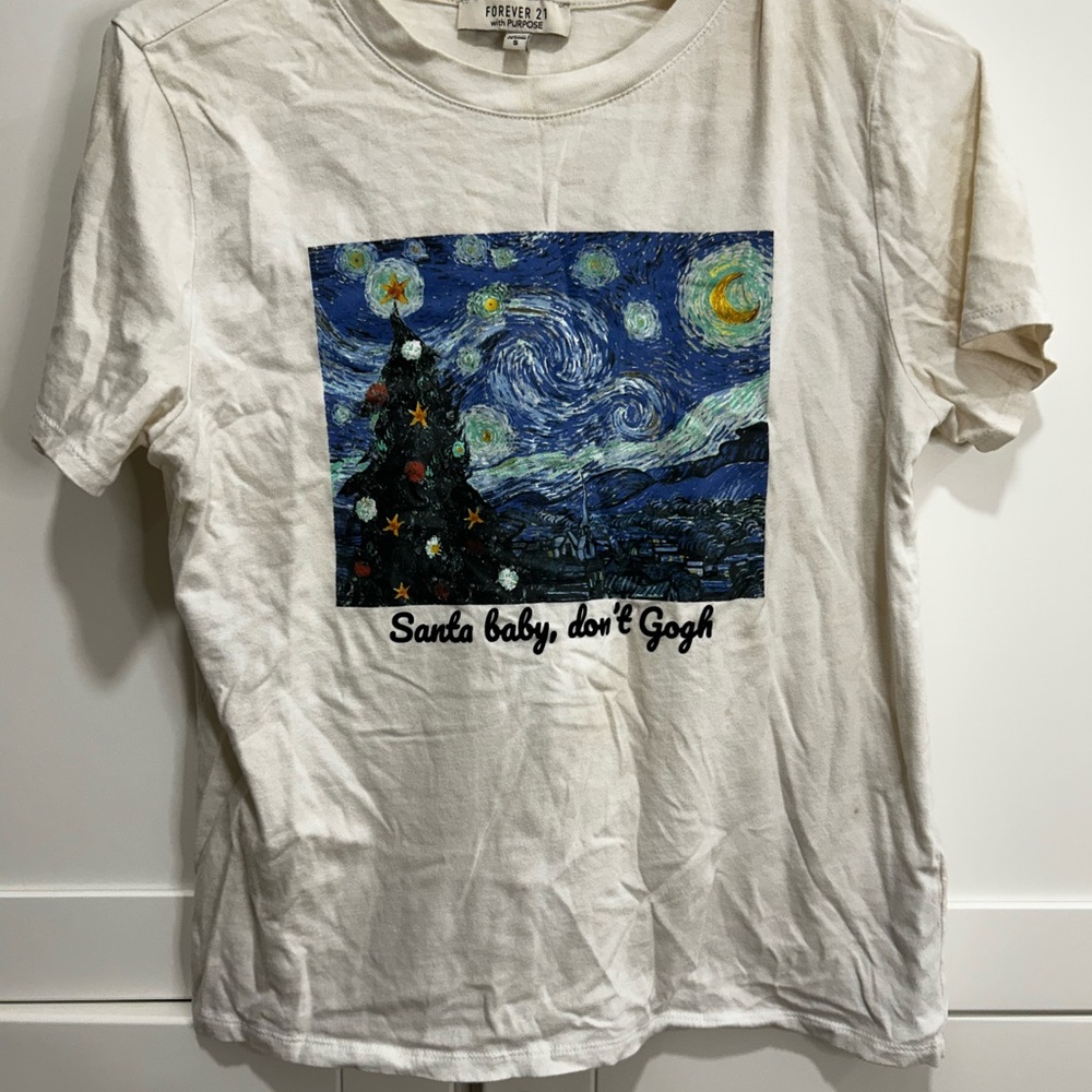 Forever 21 Starry Night Graphic Tee